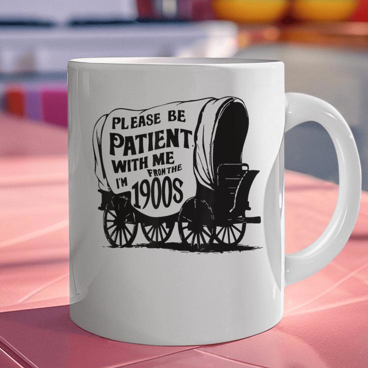 Please Be Patient With Me I'm From The 1900s Covered Wagon Graphic Print Coffee Mug
