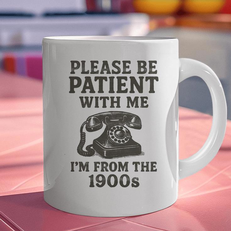 Please Be Patient With Me I'm From The 1900s Funny Premium Tri-Blend Graphic Print Coffee Mug