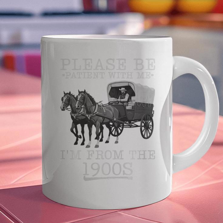 Please Be Patient With Me I'm From The 1900s Humorous Saying Premium Tri-Blend Graphic Print Coffee Mug