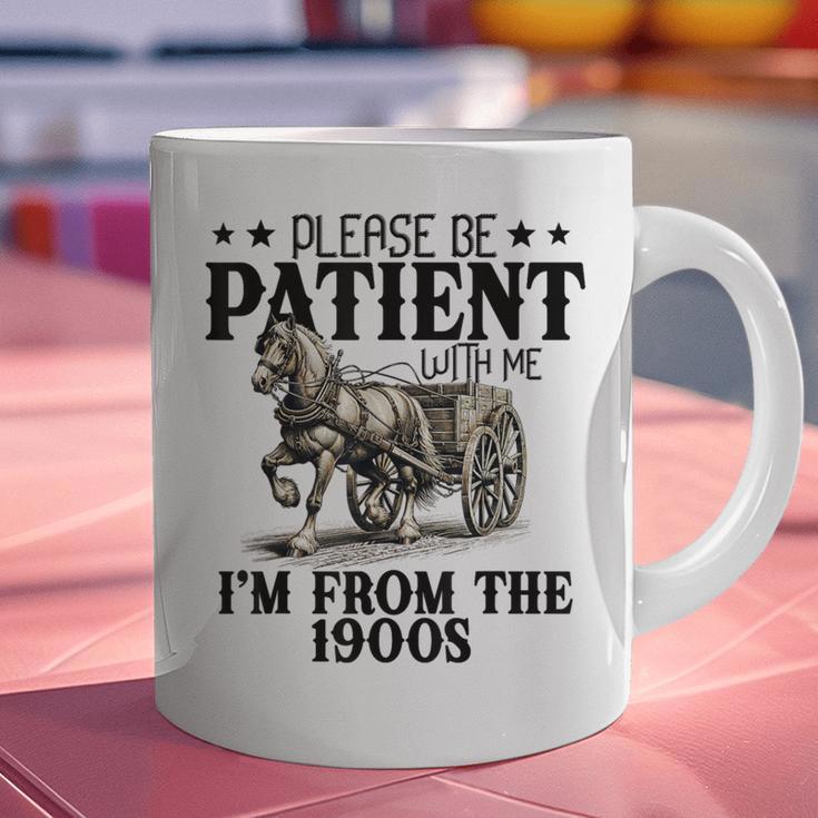 Please Patient I'm From The 1900s Quote Vintage Horse Graphic Print Coffee Mug Please Patient I'm From The 1900s Quote Vintage Horse Graphic Print Coffee Mug