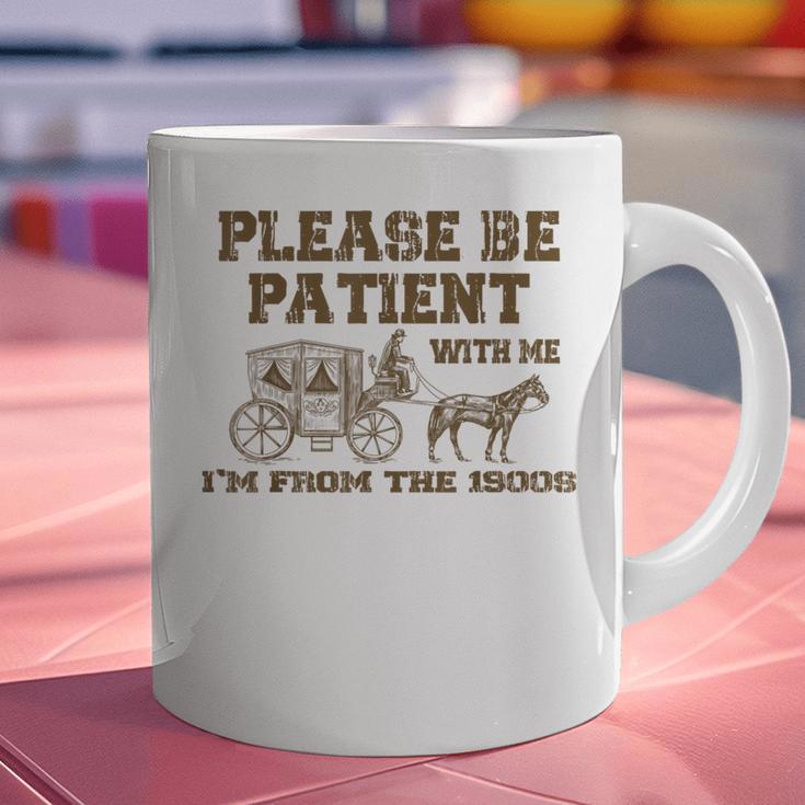 Please Be Patient With Me I'm From The 1900s Retro Horse Graphic Print Coffee Mug Please Be Patient With Me I'm From The 1900s Retro Horse Graphic Print Coffee Mug