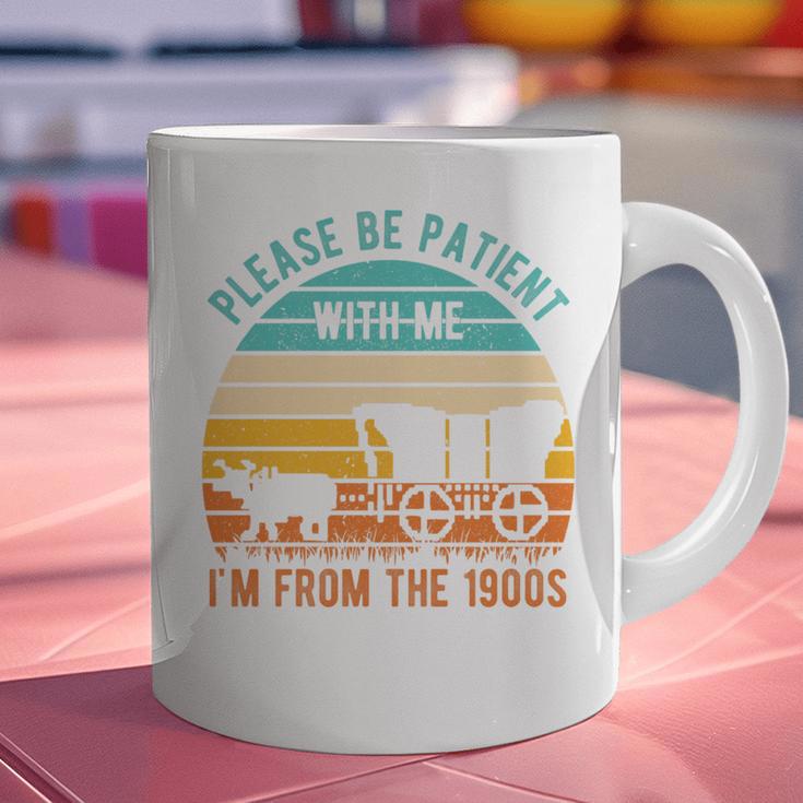 PLEASE BE PATIENT I'M FROM THE 1900s Vintage 1900s 90s Premium Tri-Blend Graphic Print Coffee Mug
