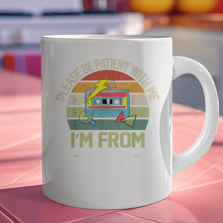 Please Be Patient With Me I'm From The 1900s Vintage Cassett Graphic Print Coffee Mug