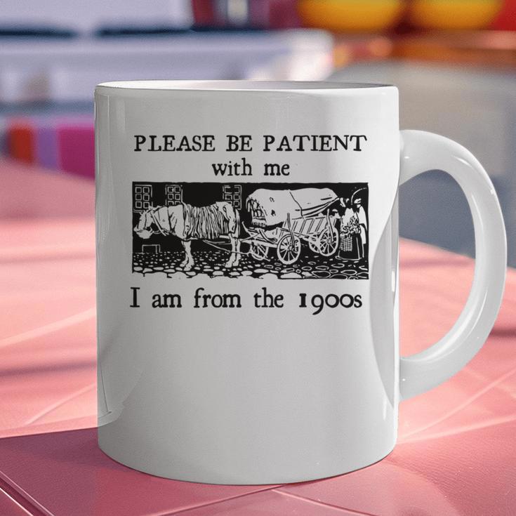 Please Be Patient With Me I'm From The 1900s Vintage Drowing Graphic Print Coffee Mug