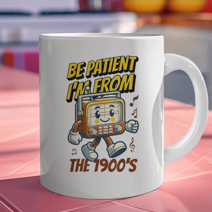 Please Be Patient With Me I'm From The 1900s Vintage Radio Graphic Print Coffee Mug Please Be Patient With Me I'm From The 1900s Vintage Radio Graphic Print Coffee Mug