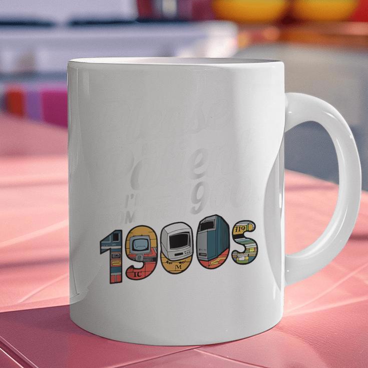 Please Be Patient I'm From The 1900s Vintage Tech Graphic Raglan Baseball Tee Graphic Print Coffee Mug