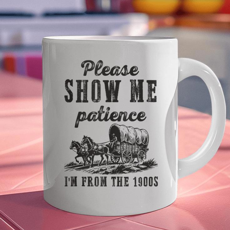 Please Show Me Patience I'm From The 1900s Vintage Horse Graphic Print Coffee Mug Please Show Me Patience I'm From The 1900s Vintage Horse Graphic Print Coffee Mug