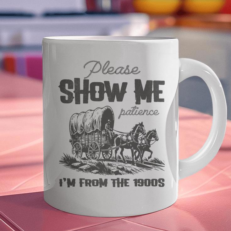 Please Show Me Patience I'm From The 1900s Vintage Horse Premium Graphic Print Coffee Mug Please Show Me Patience I'm From The 1900s Vintage Horse Premium Graphic Print Coffee Mug