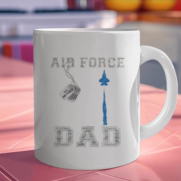 Proud Air Force Dad US Air Force Graduation Dad Graphic Print Coffee Mug