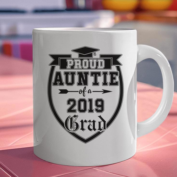 Proud Auntie Of a 2019 Grade Aunt Graduation Graphic Print Coffee Mug