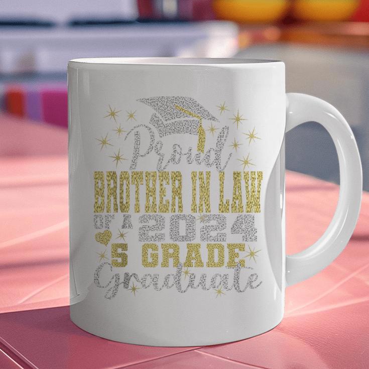 Proud Brother In Law Of 5th Grade Graduate 2024 Graduation Graphic Print Coffee Mug