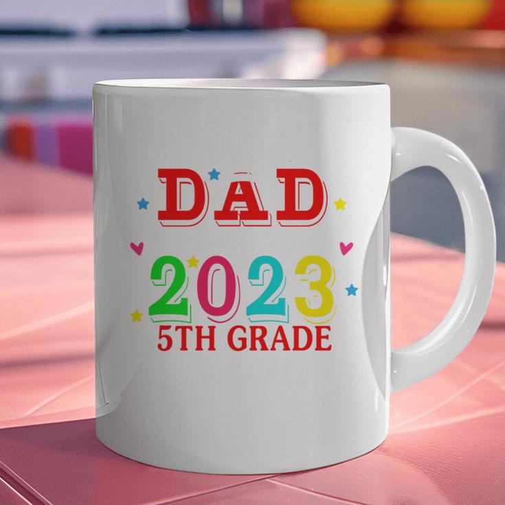 Proud Dad Of A 2023 5th Grade Graduate Graduation Family Graphic Print Coffee Mug