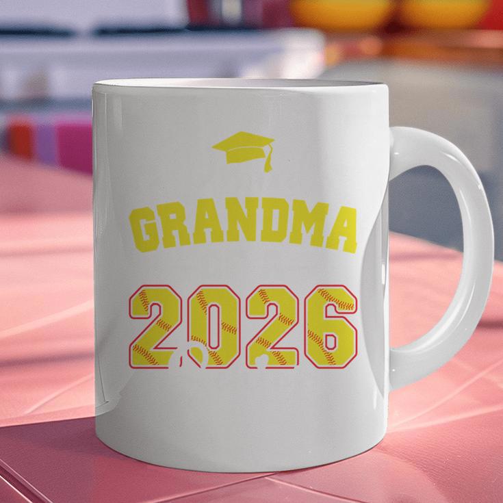 Proud Grandma Of A 2026 Senior Softball Graduation Matching Graphic Print Coffee Mug