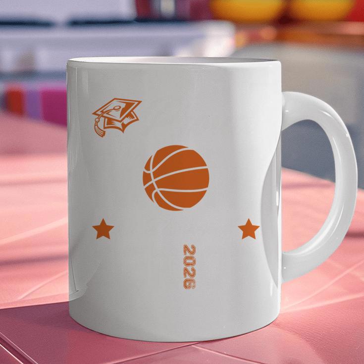 Proud Mom Of a Basketball Senior Class Of 2026 Graduation Graphic Print Coffee Mug