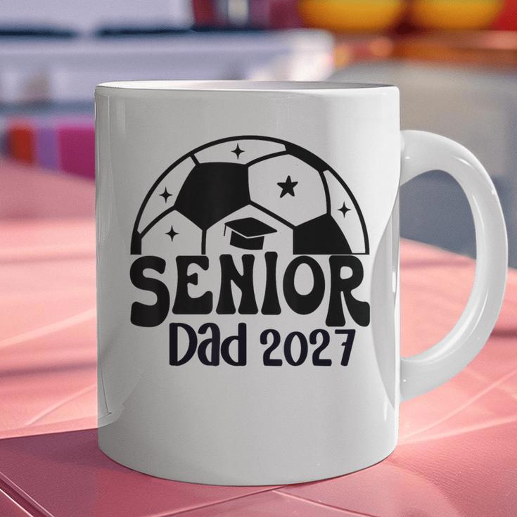 Proud Senior Dad Soccer Class Of 2027 Graduation Graduate Graphic Print Coffee Mug