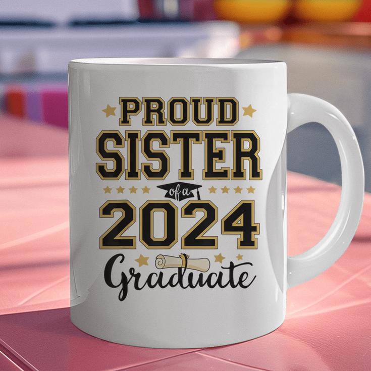 Proud Sister Of A 2024 Graduate Senior Graduation Graphic Print Coffee Mug