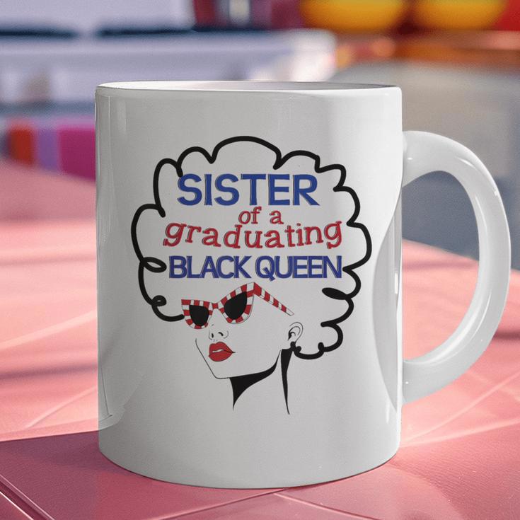 Proud Sister Queen Graduation Shirt African American Graphic Print Coffee Mug