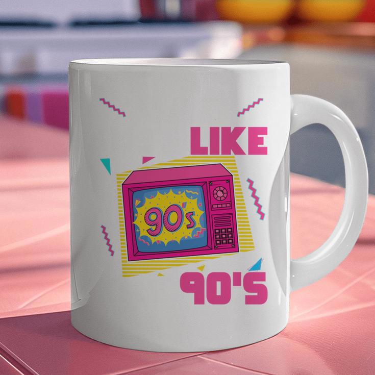 Rad Just Like The 90s 90s Aesthetic Nostalgia 1990s Retro Graphic Print Coffee Mug