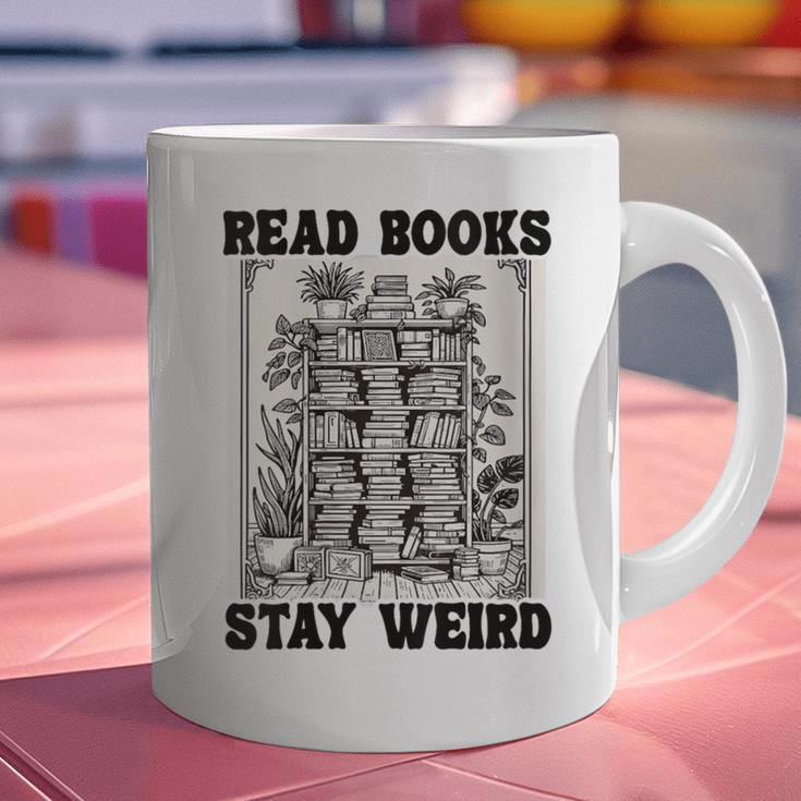 Read Books Stay Weird Book Lover Joke Introvert Reading Graphic Print Coffee Mug Read Books Stay Weird Book Lover Joke Introvert Reading Graphic Print Coffee Mug