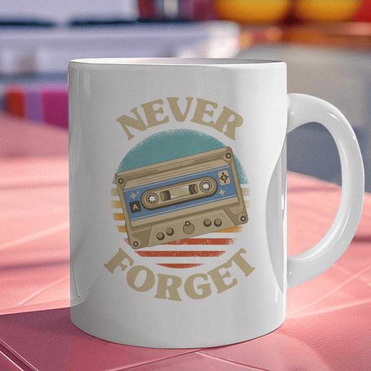 Retro Cassette Never Forget Nostalgia Vintage Graphic Print Coffee Mug Retro Cassette Never Forget Nostalgia Vintage Graphic Print Coffee Mug