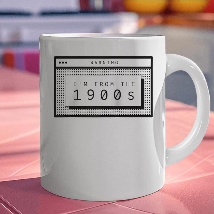 Retro Computer Screen I'm From The 1900s Birthday Raglan Baseball Tee Graphic Print Coffee Mug