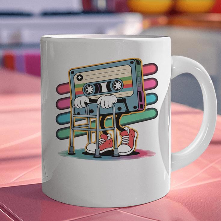 Retro Old Cassette Tape Cartoon With Walker Nostalgia Premium Tri-Blend Graphic Print Coffee Mug Retro Old Cassette Tape Cartoon With Walker Nostalgia Premium Tri-Blend Graphic Print Coffee Mug