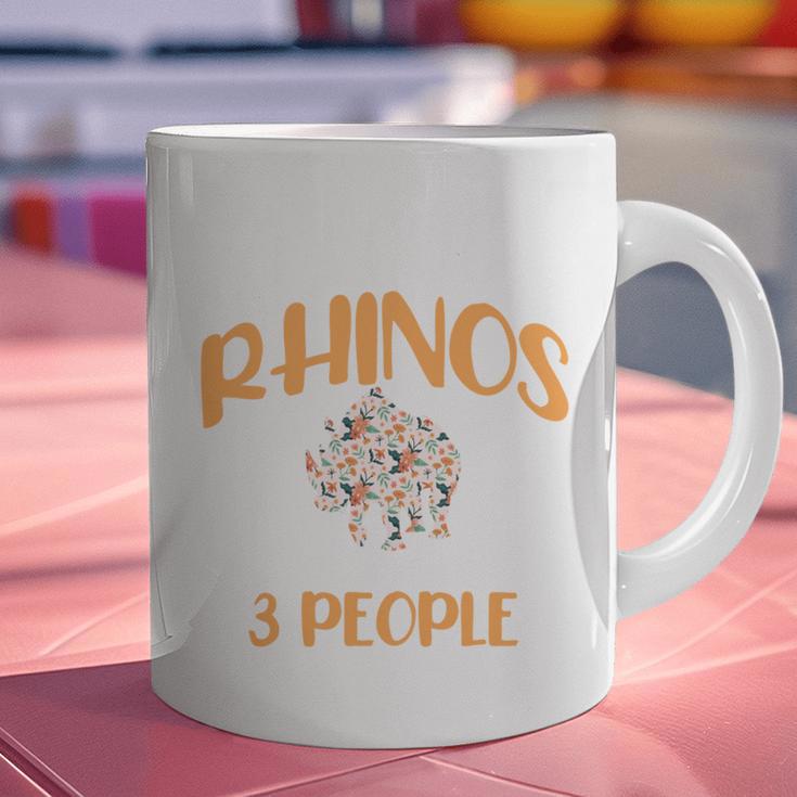 I Like Rhinos And Maybe 3 People Introvert Animal Graphic Print Coffee Mug