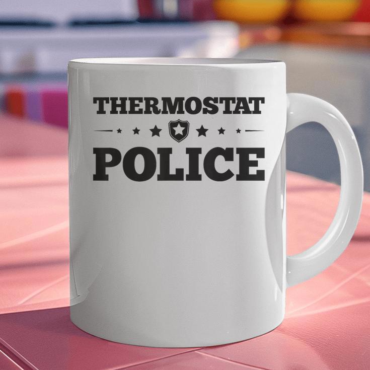 Thermostat Police Fun Dad Fathers Day Graphic Print Coffee Mug