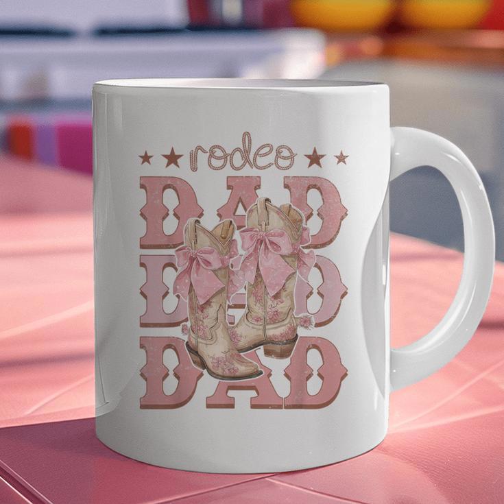 Rodeo Dad Pink Boots Coquette Cow-Girl Birthday Party Graphic Print Coffee Mug