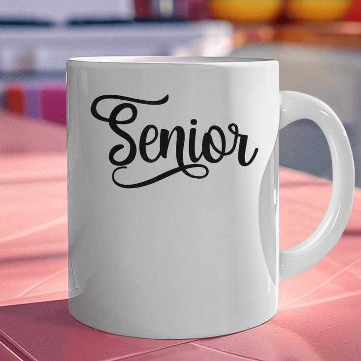 That Says Senior Cursive Script Graduation Graphic Print Coffee Mug
