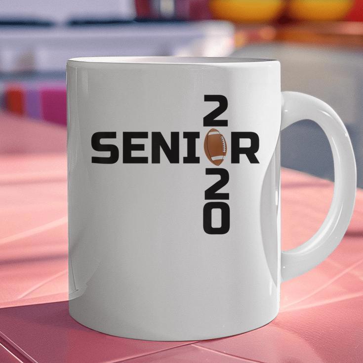 Senior 2020 Football Graduation Shirt Graphic Print Coffee Mug