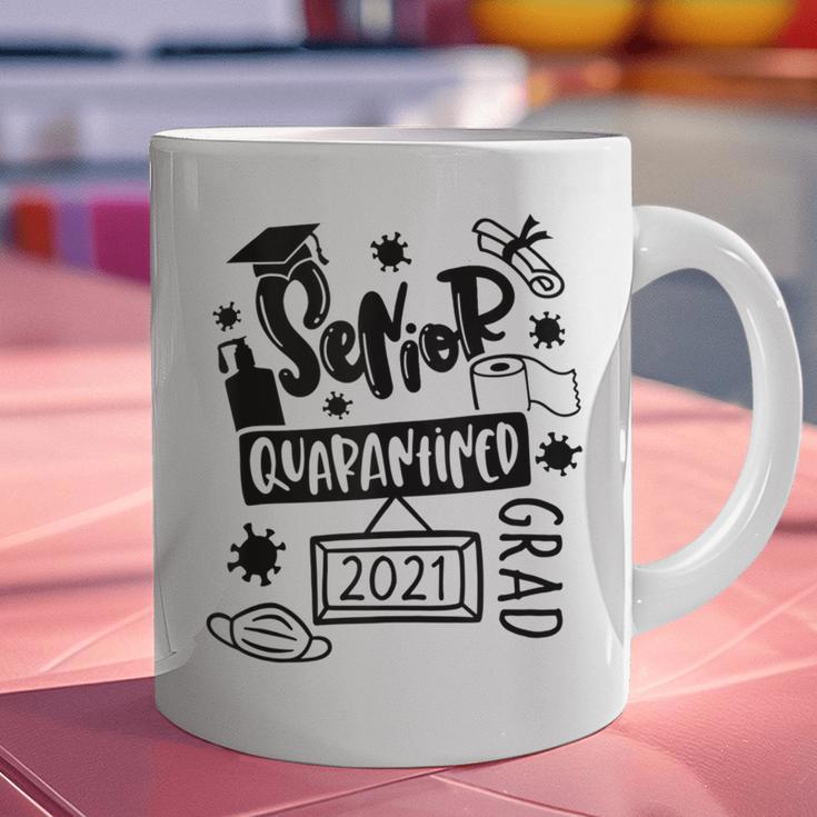 Senior 2021 Graduate 12th Grade Quarantine Senior Graduation Graphic Print Coffee Mug