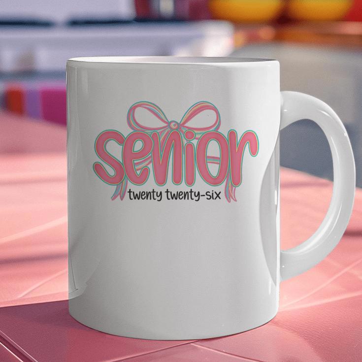 Senior 2026 Coquette Pink Bow Graduation 2026 Class Of 2026 Graphic Print Coffee Mug