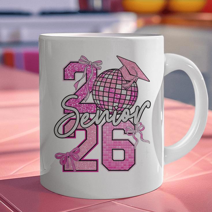 Senior 2026 Graduation Girls Coquette Pink Bow Class Of 2026 Premium Graphic Print Coffee Mug