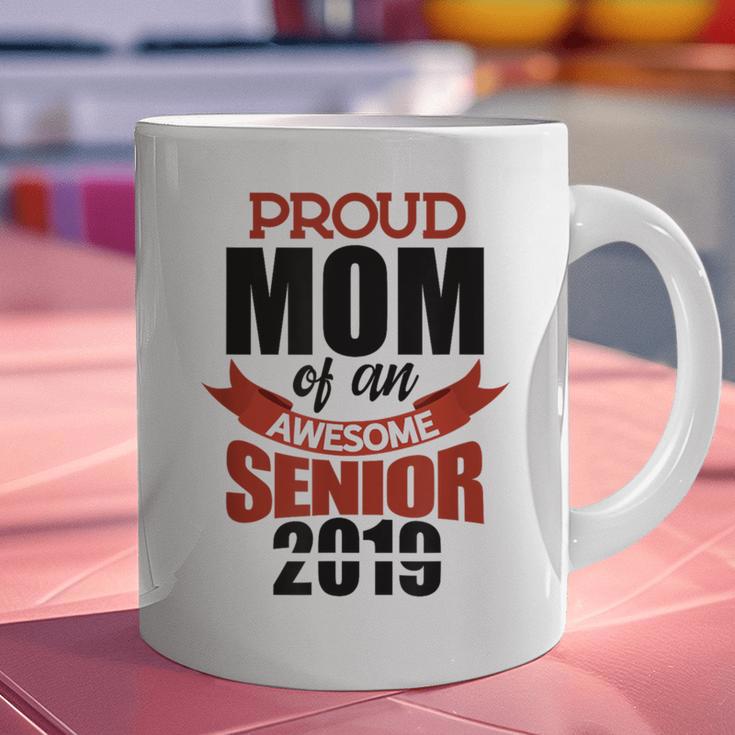 Senior Class Of 2019 Tshirt Graduation Awesome Mom Graphic Print Coffee Mug