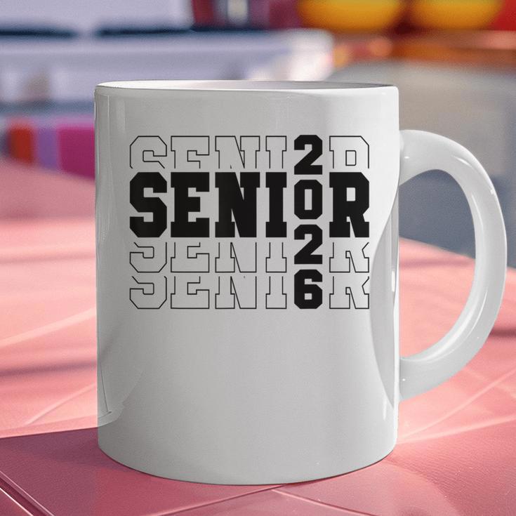 Senior Class Of 2026 Varsity Text Graduation Graphic Print Coffee Mug