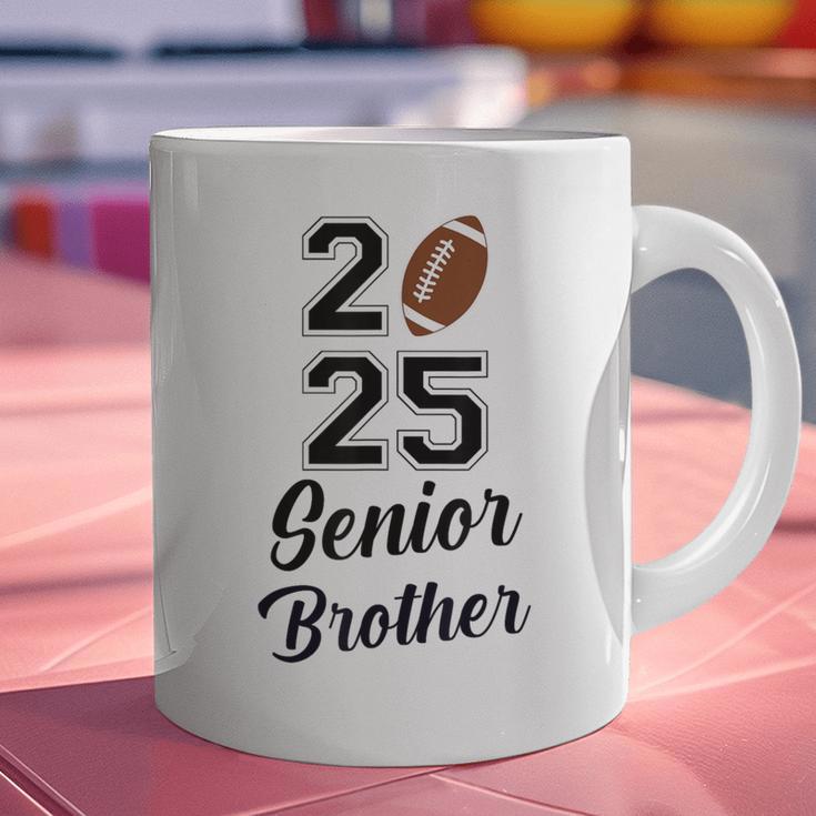 Senior Football Brother Class Of 2025 Graduation Graduate Graphic Print Coffee Mug
