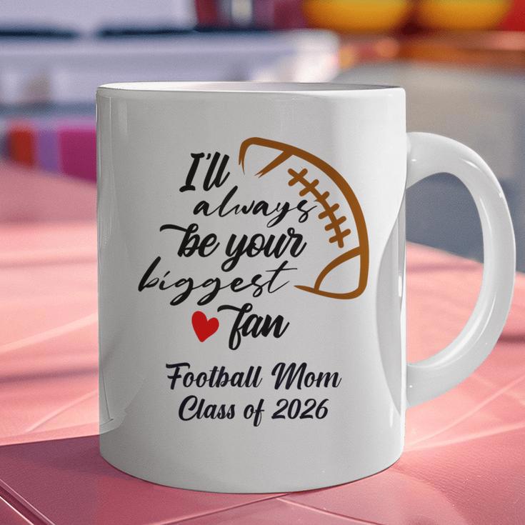 Senior Football Mom Class Of 2026 Graduation Graduate Graphic Print Coffee Mug