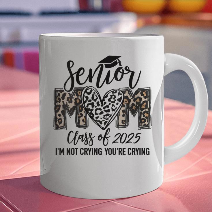 Senior Mom Class Of 2025 Senior Mama 2025 Leopard Graduation Graphic Print Coffee Mug