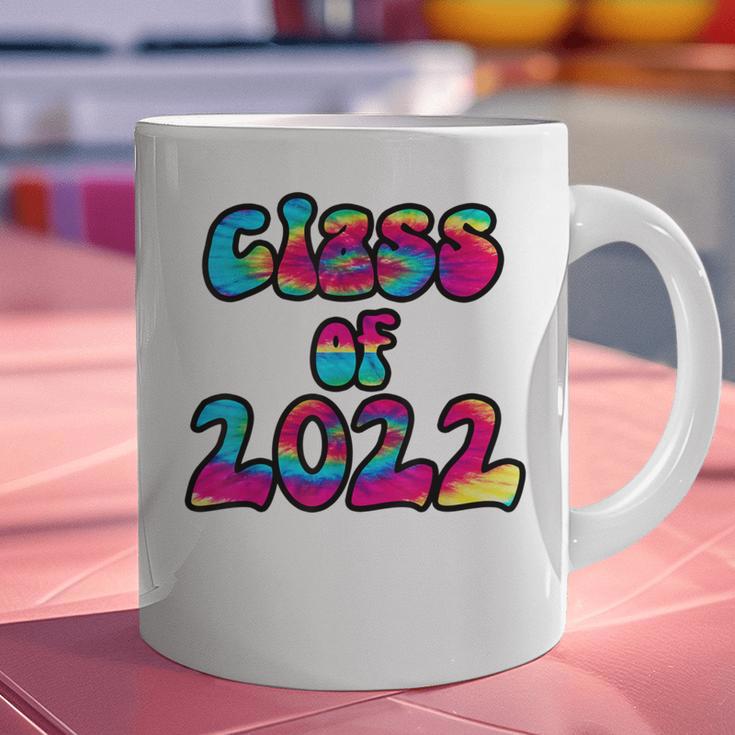 Senior Year 2022 Class Of 2022 Graduation Tie Dye Groovy Graphic Print Coffee Mug