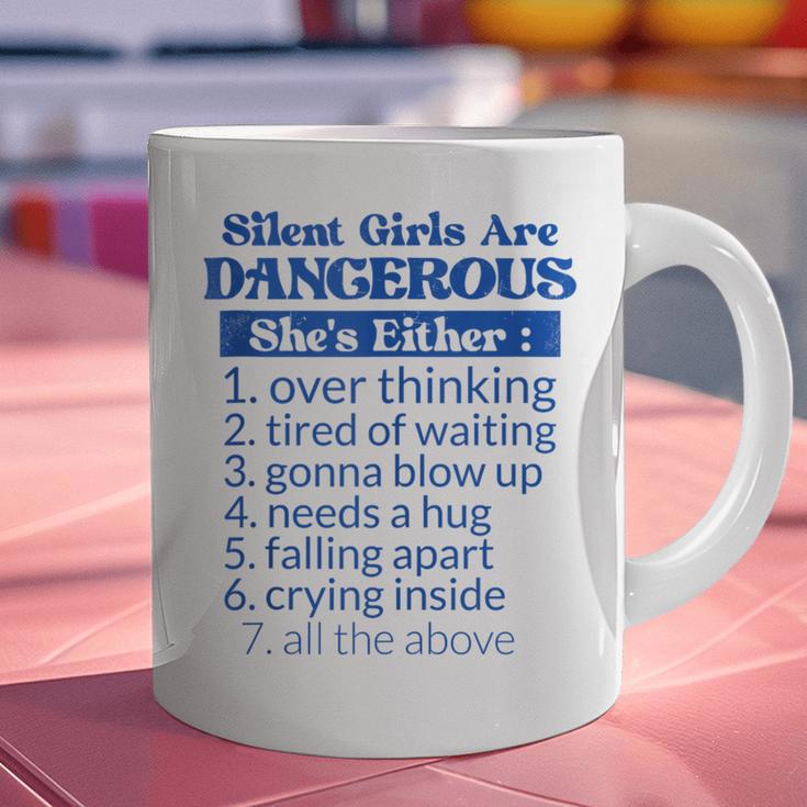 Silent Girls Are DangerousFor Quiet Introvert Girl Graphic Print Coffee Mug Silent Girls Are DangerousFor Quiet Introvert Girl Graphic Print Coffee Mug