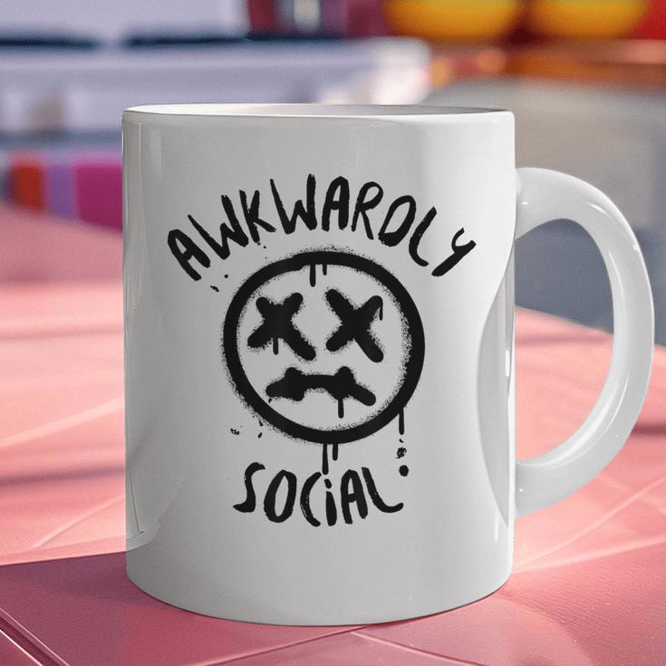 Socially Awkward Introvert Social Anxious Awkwardly Social Graphic Print Coffee Mug Socially Awkward Introvert Social Anxious Awkwardly Social Graphic Print Coffee Mug