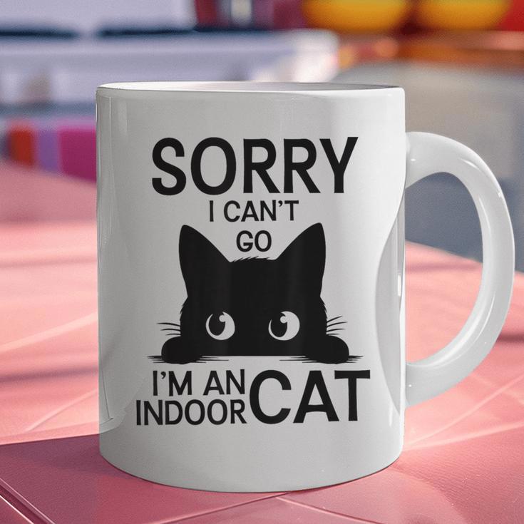 Sorry I Can't Go I'm An Indoor Cat Introvert Cats Graphic Print Coffee Mug Sorry I Can't Go I'm An Indoor Cat Introvert Cats Graphic Print Coffee Mug
