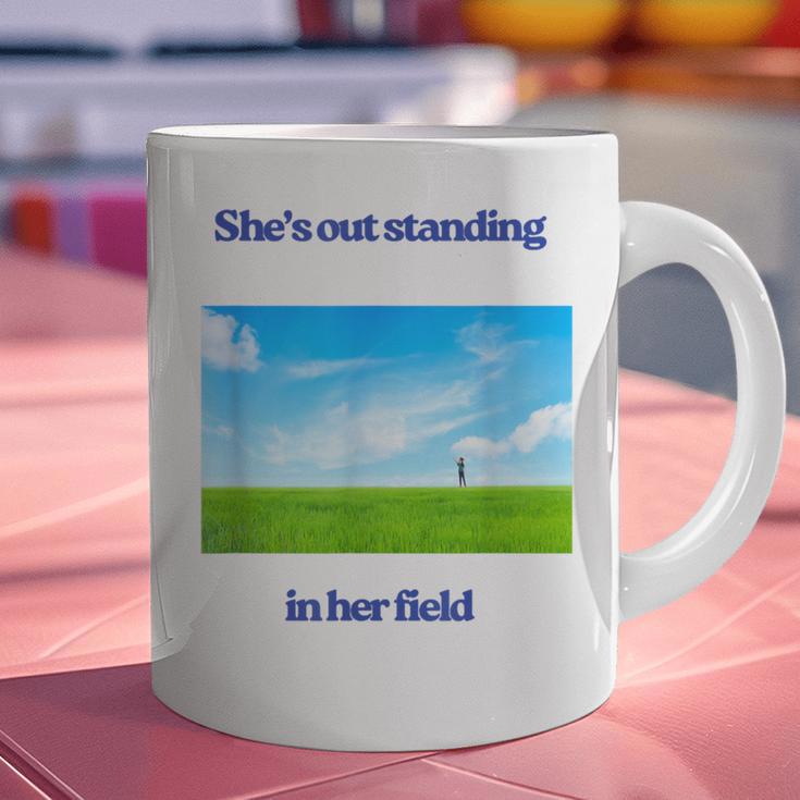 Out Standing In Her Field Graduation Tee Graphic Print Coffee Mug