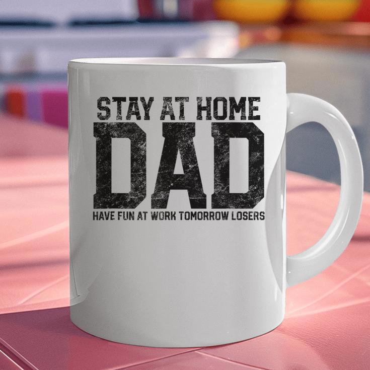 Stay At Home Dad Humor Quote Fathers Quote Graphic Print Coffee Mug