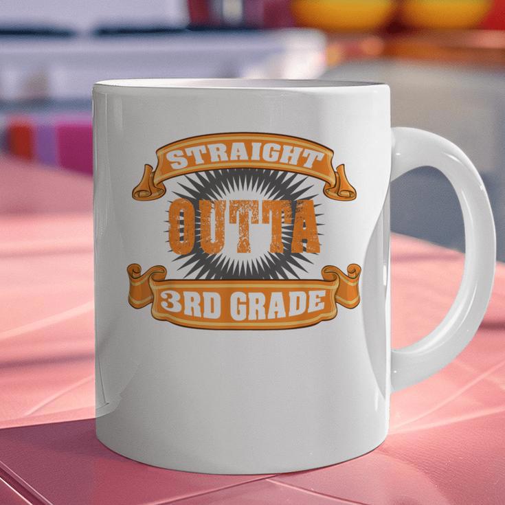 Straight Outta 3rd GradeShirt Third Graduation Boys Girls Graphic Print Coffee Mug