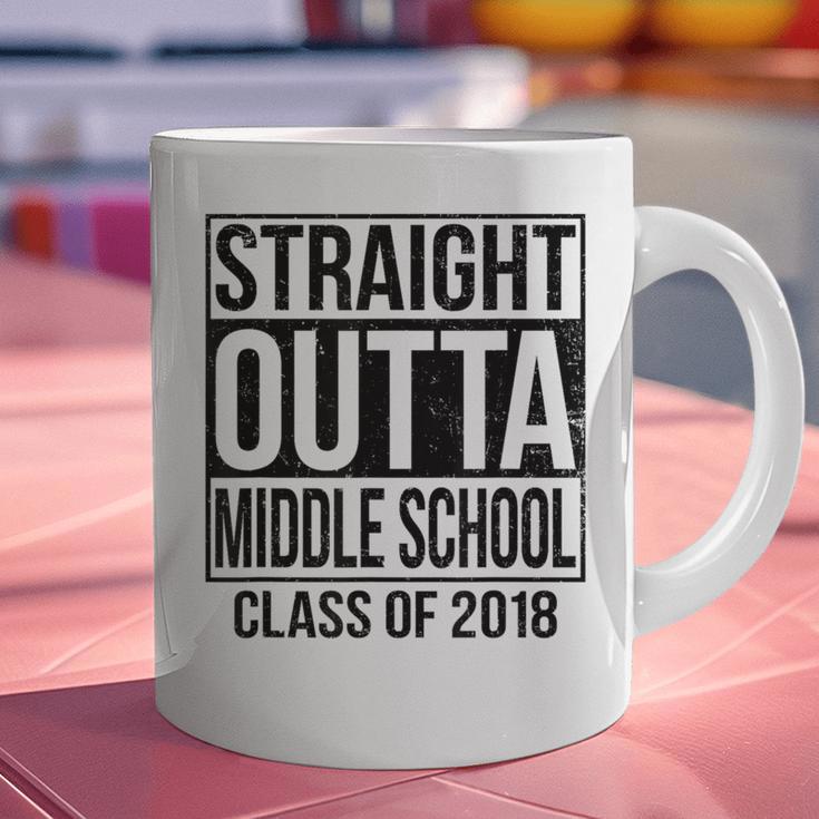 Straight Outta Middle School Graduation Graphic Print Coffee Mug