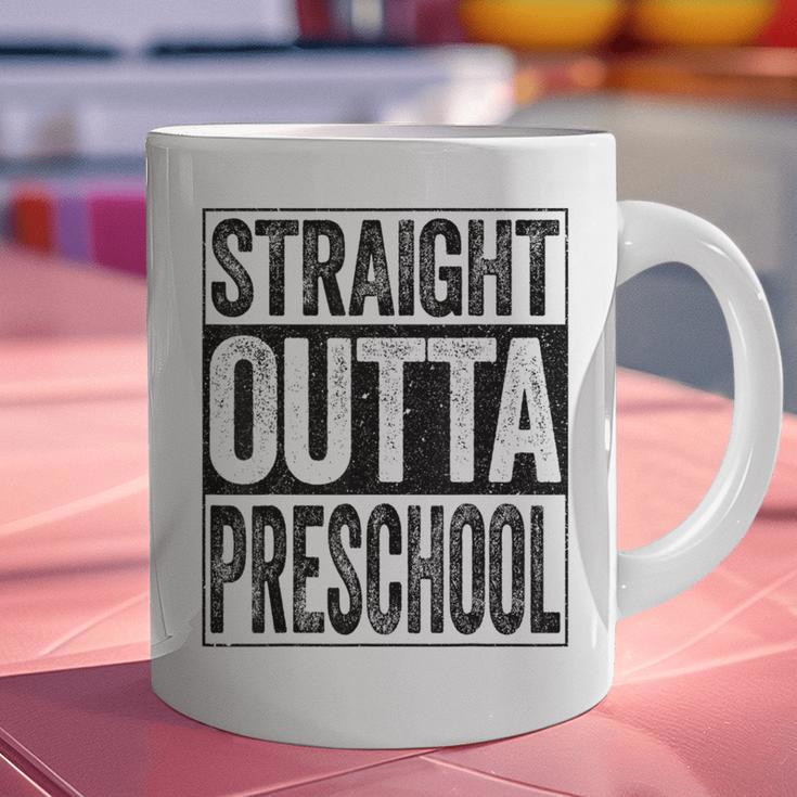 Straight Outta Preschool Shirt Boy Girl Graduation Graphic Print Coffee Mug