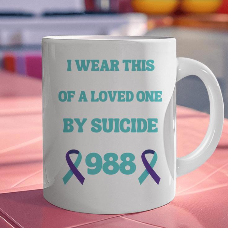 Suicide Prevention 988 Hotline In Memory Of Loved One Graphic Print Coffee Mug
