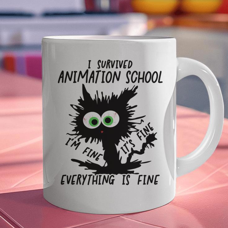 I Survived Animation School Graduation 2026 Graphic Print Coffee Mug